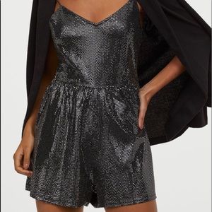 Large sequins Romper: H&M